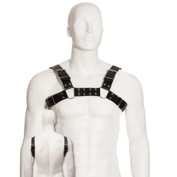 LEATHER BODY - ZWART BULLDOG-TUIG