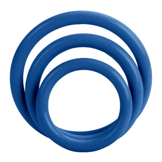 CALEXOTICS - SET VAN DRIE BLAUWE ERECTIERINGEN