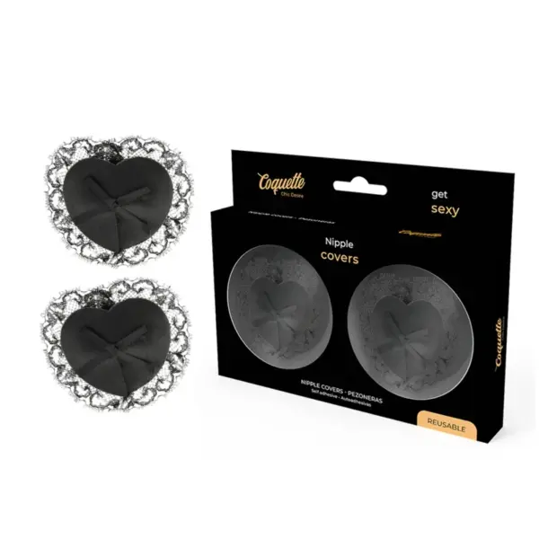 COQUETTE CHIC DESIRE - ZWARTE KANTEN TEPELBEKLEDING