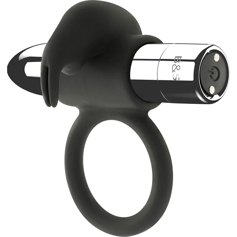 BLACK&SILVER - BURTON OPLAADBARE RING 10 VIBRATIESTANDEN