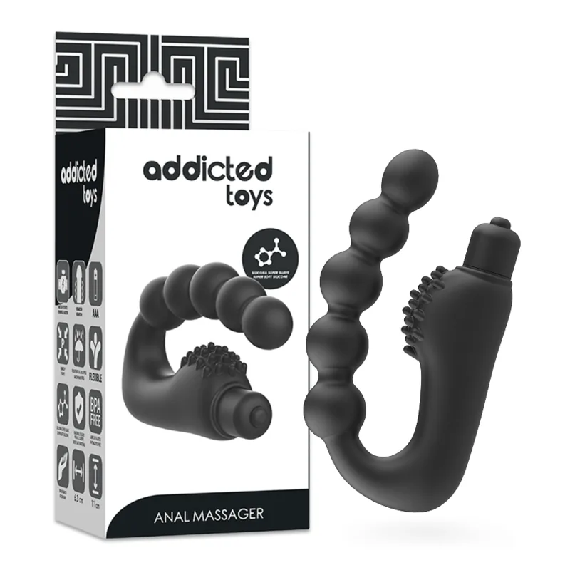 ADDICTED TOYS - ANALE PROSTAAT MASSAGER MET VIBRATIE