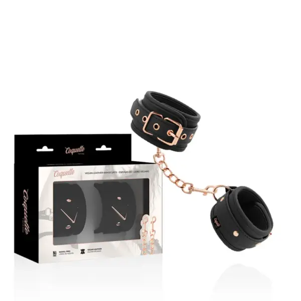 COQUETTE CHIC DESIRE - FANTASY VEGAN LEDEREN HANDBOEIEN MET NOPREEN VOERING