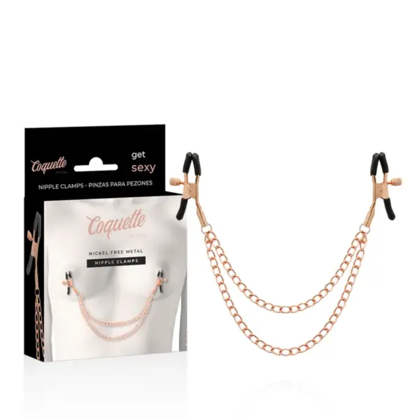 COQUETTE CHIC DESIRE - FANTASY METALEN TEPELKLEMMEN MET KETTING