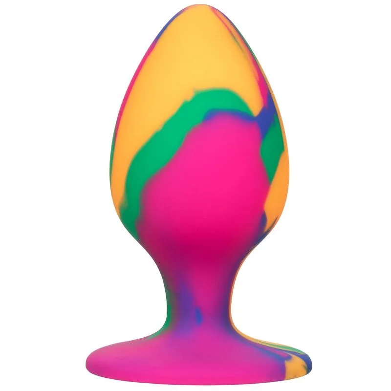 CALEXOTICS - GROTE TIE-DYE ANAAL PLUG MET BRUTAAL motief