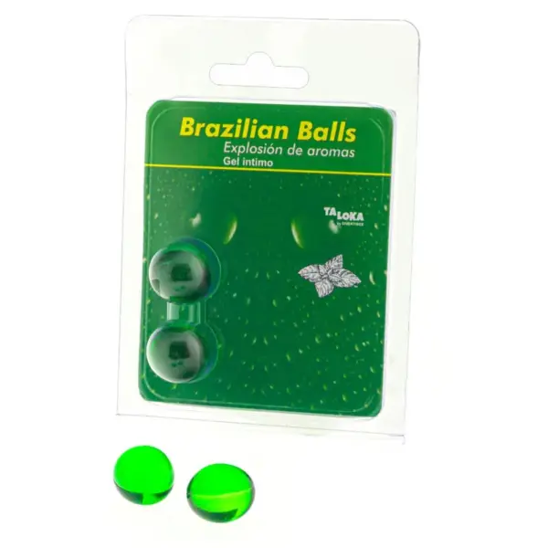 TALOKA - BRAZILIAANSE BALLEN INTIMATE GEL MINT 2 BALLEN