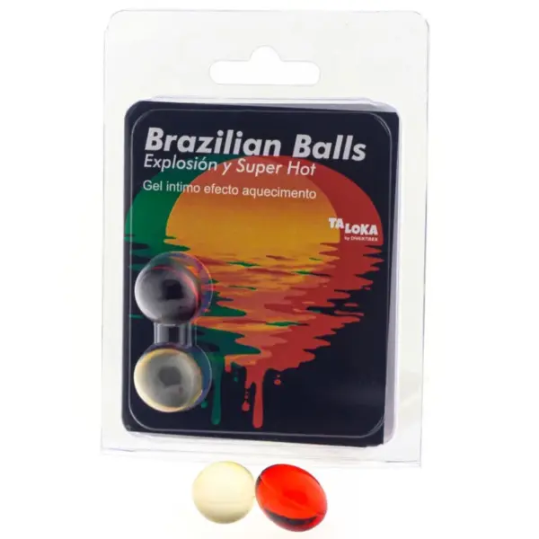 TALOKA - BRAZILIAANSE BALLEN SPANNENDE GEL SUPER HEET EFFECT 2 BALLEN