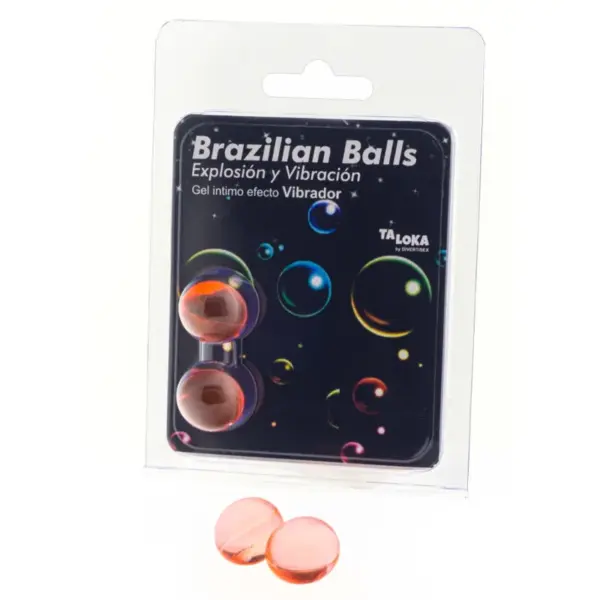 TALOKA - BRAZILIAANSE BALLEN SPANNENDE GEL VIBRATIE EFFECT 2 BALLEN