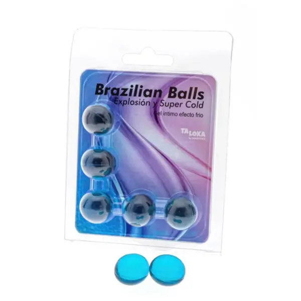 TALOKA - BRAZILIAANSE BALLEN SPANNENDE GEL KOUD EFFECT 5 BALLEN