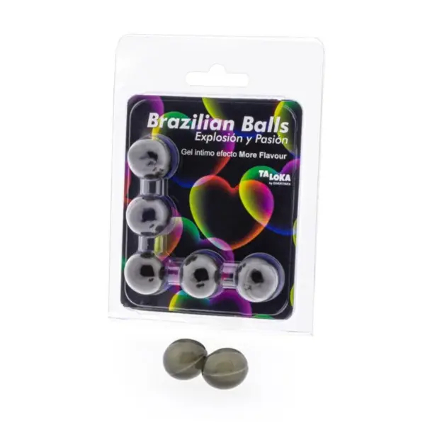 TALOKA - BRAZILIAANSE BALLEN EXCITING GEL MEER SMAAK EFFECT 5 BALLEN