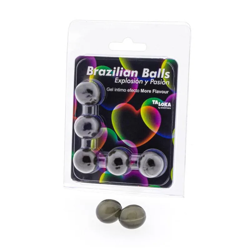 TALOKA - BRAZILIAANSE BALLEN EXCITING GEL MEER SMAAK EFFECT 5 BALLEN