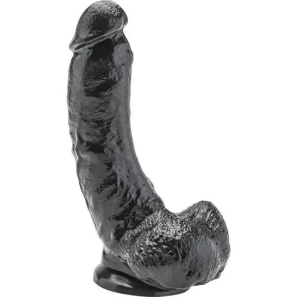 GET REAL - 20,5 CM DILDO MET ZWARTE TESTIKELEN