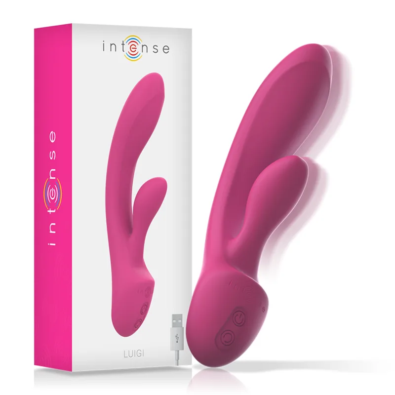 INTENSE - LUIGI VIBRATOR KONIJN VLOEIBARE SILICONEN ROZE