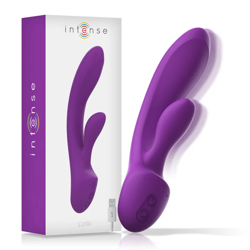 INTENSE - LUIGI VIBRATOR KONIJN VLOEIBARE SILICONEN PAARS