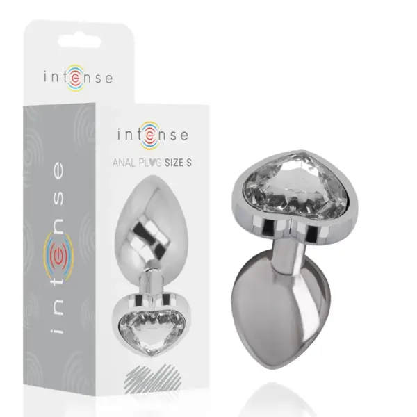 INTENSE - WITTE HART ALUMINIUM METALEN ANAAL PLUG MAAT S