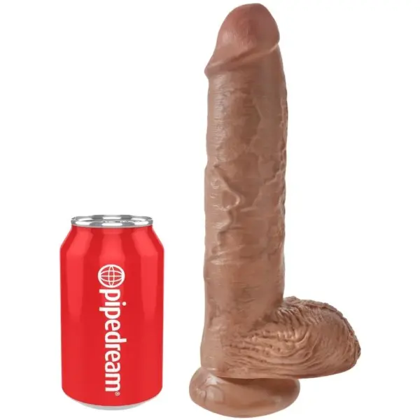 KING COCK - REALISTISCHE PENIS MET TESTIKELS 19,8 CM KARAMEL