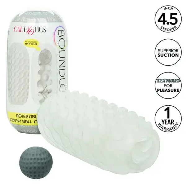 CALEXOTICS - BOUNDLESS STROKER SOFT REVERSIBLE GRIJS