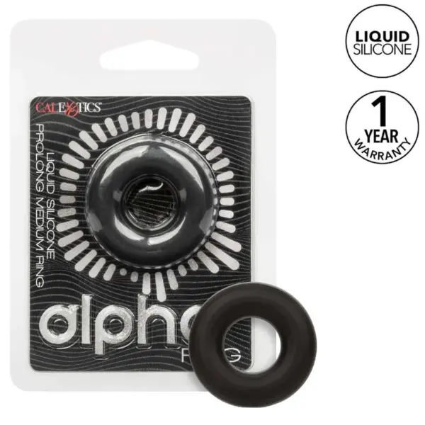 CALEXOTICS - ALPHA RING PROLONG MEDIUM ZWART