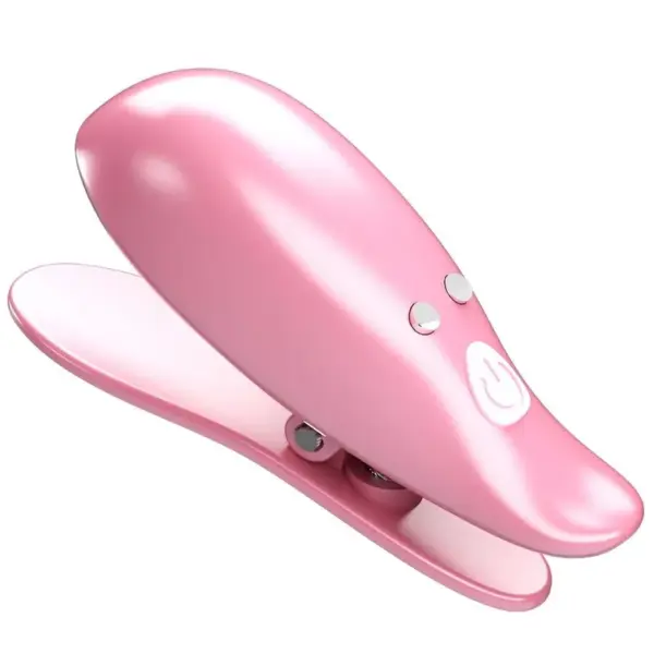 PRETTY LOVE - BLAD VIBRERENDE TEPELKLEMMEN ROZE
