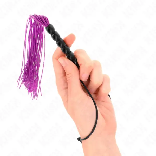 KINK - MINI SILICONEN ZWEEP MET 6 BALLENGRIP PAARS 26 CM