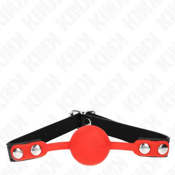 KINK - 4 CM RODE SILICONEN BAL GAG 60 x 2 CM