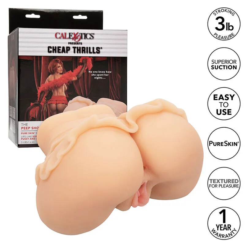 CALEXOTICS - DE PEEP SHOW GIRL DUBBELE NATUURLIJKE REALISTISCHE MASTURBATOR