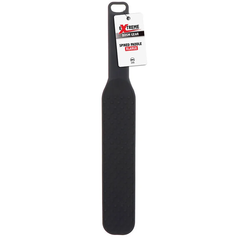 HIDDEN DESIRE - EXTREME EXTRA GROTE SPIKED PADDLE ZWART