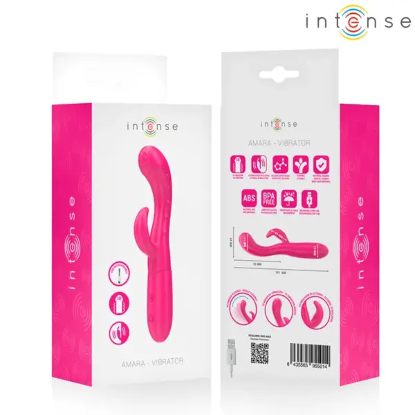 INTENSE - AMARA VIBRATOR MET STIMULERENDE TONG 10 VIBRATIES ROZE