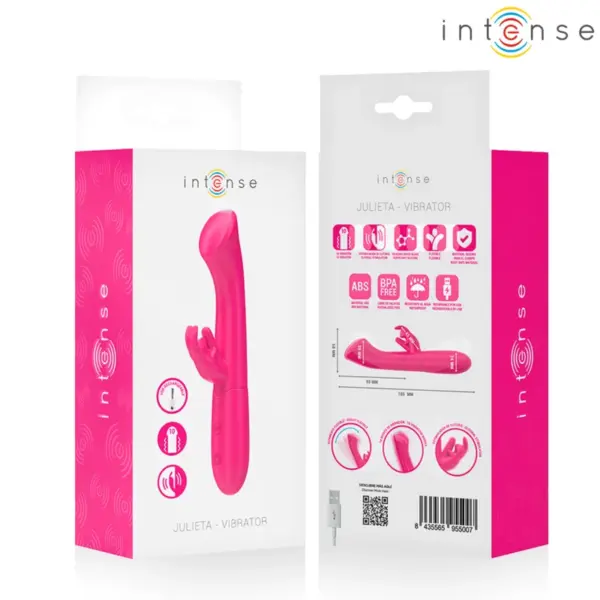 INTENSE - JULIETA VIBRATOR KONIJN 18,6 CM 10 VIBRATIES ROZE