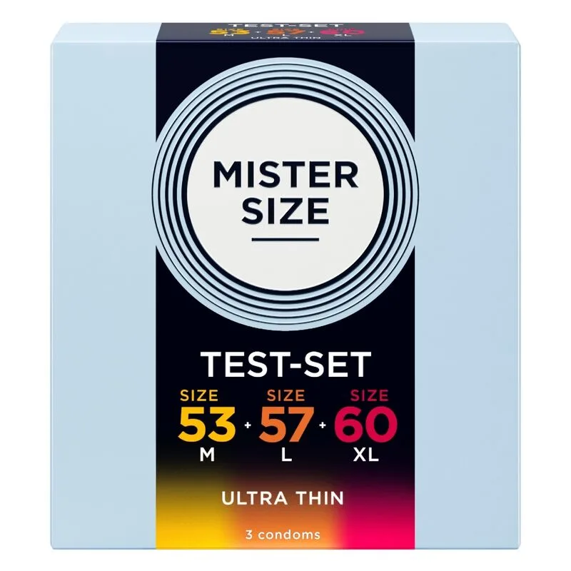 MISTER SIZE - CONDOOM PROEFSET MAAT 53-57-60 MM (3 STUKS)