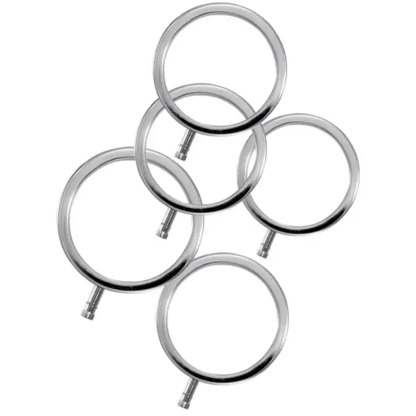 ELECTRASTIM - ELECTRARINGS METALEN PENIS RINGEN PAK VAN 5
