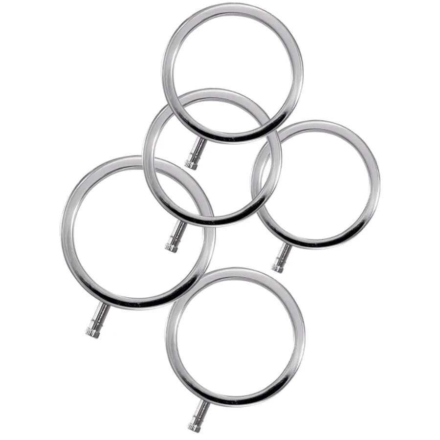 ELECTRASTIM - ELECTRARINGS METALEN PENIS RINGEN PAK VAN 5