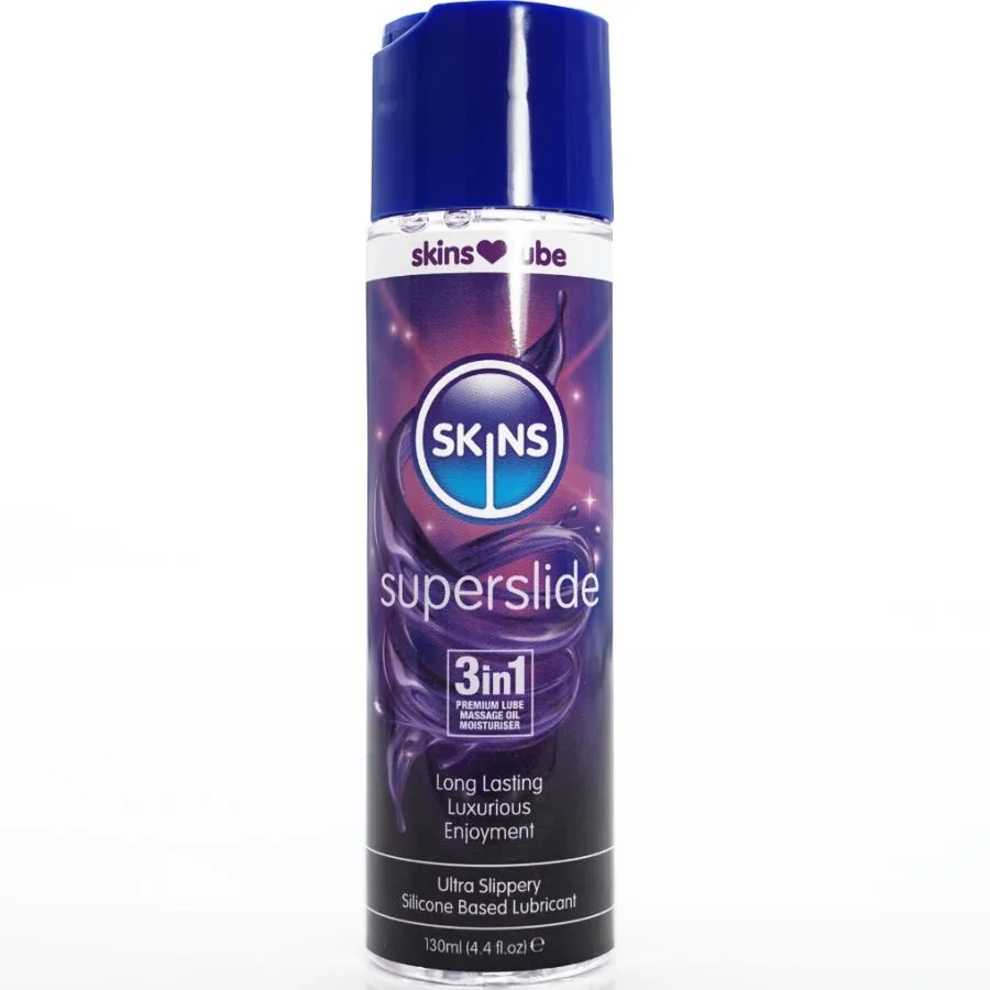 SKINS - SUPERSLIDE SILICONEN-GEBASEERD GLIJMIDDEL 130 ML