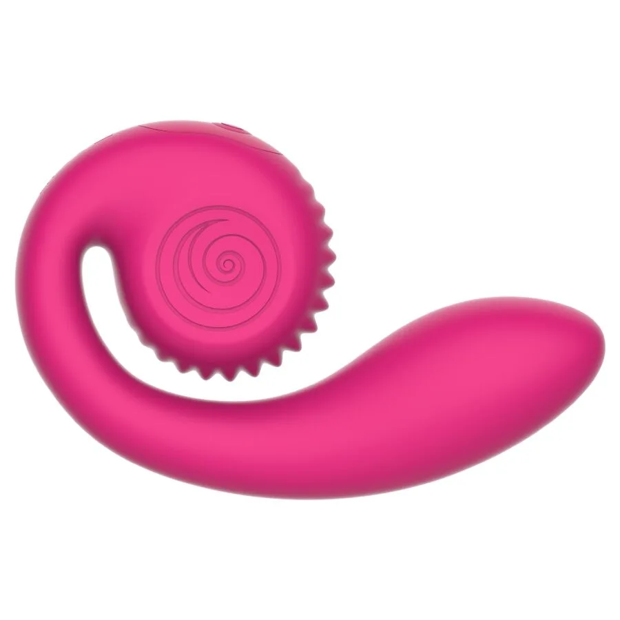 SNAIL VIBE - GIZI LITE ROZE VIBRATOR VOOR DUBBELE G-SPOT EN CLITORIS