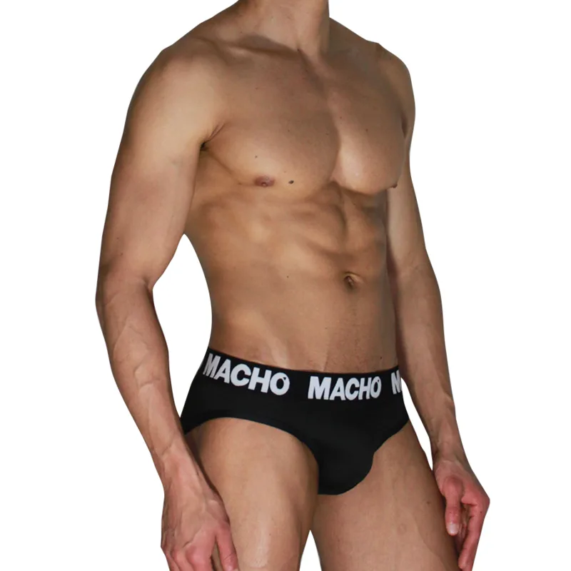 MACHO - MCH007 KLASSIEKE SLIP ZWART + ZWART L
