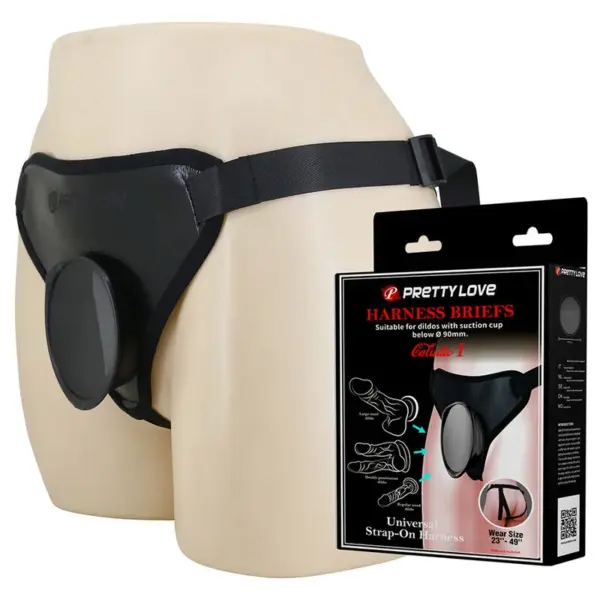 PRETTY LOVE - UNIVERSEEL STRAP-ON HARNESS ZWART