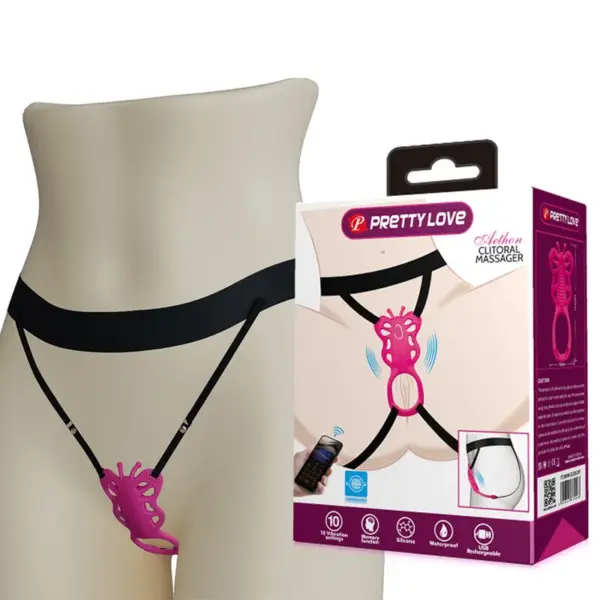 PRETTY LOVE - BUTTERFLY APP-BEDIENING SLIPMASSAGE ROZE