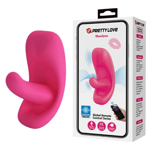 PRETTY LOVE - HAZELYNN 12 FUNCTIES APP-BESTURING MASSAGEAPPARAAT ROZE