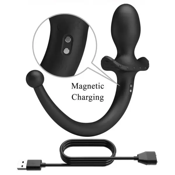 PRETTY LOVE - ANTHONY APP-BEDIENING ANALE EN PERINEUMVIBRATOR ZWART