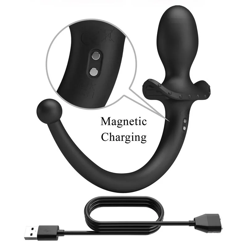 PRETTY LOVE - ANTHONY APP-BEDIENING ANALE EN PERINEUMVIBRATOR ZWART