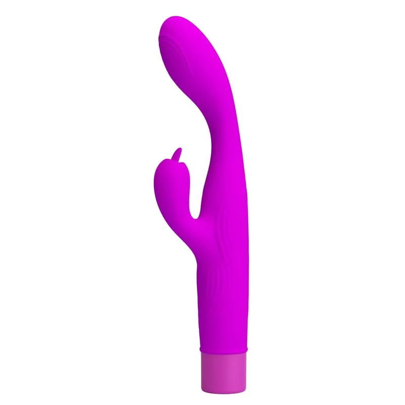 PRETTY LOVE - JENE VIBRATOR MET DUBBELE STIMULATIE VOOR DE G-SPOT EN CLITORIS, PAARS