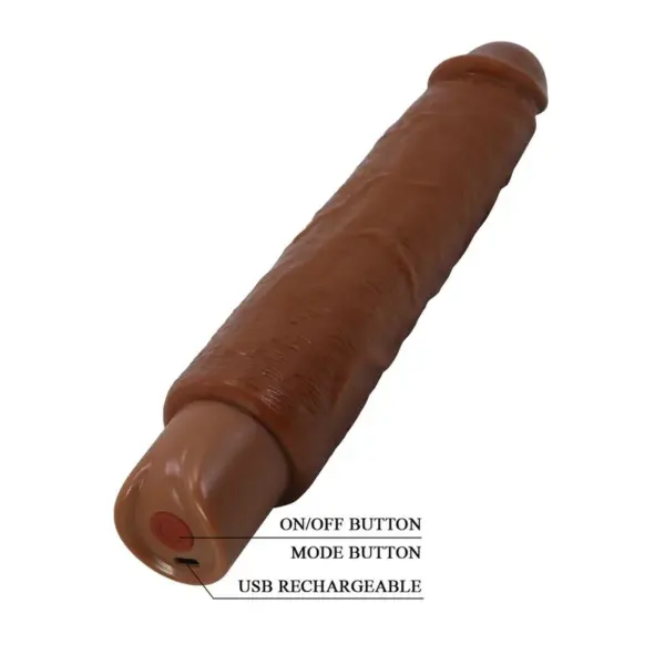 PRETTY LOVE - GAVIN REALISTISCHE VIBRATOR 25 CM Ø 5 CM BRUIN