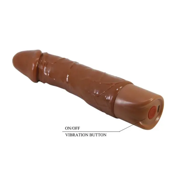PRETTY LOVE - DONALD REALISTISCHE VIBRATOR 19,5 CM Ø 4 CM BRUIN