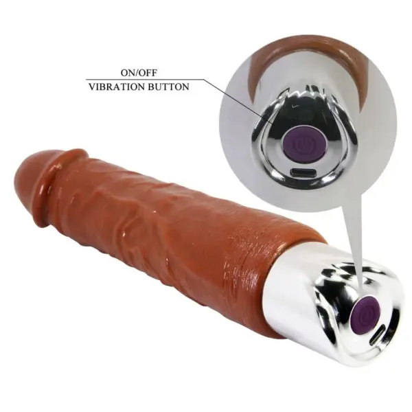 PRETTY LOVE - PROFESSIONELE REALISTISCHE VIBRATOR 23,5 CM Ø 4,8 CM BRUIN