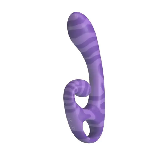 PRETTY LOVE - ZOMER DUBBELZIJDIGE VIBRATOR MET HANDVAT 19 CM Ø 3,5 CM PAARS