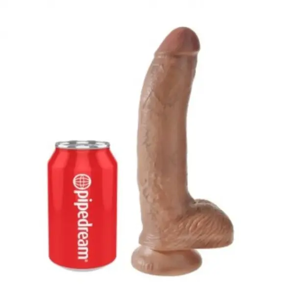 KING COCK - REALISTISCHE DILDO MET BALLEN 22,8 CM