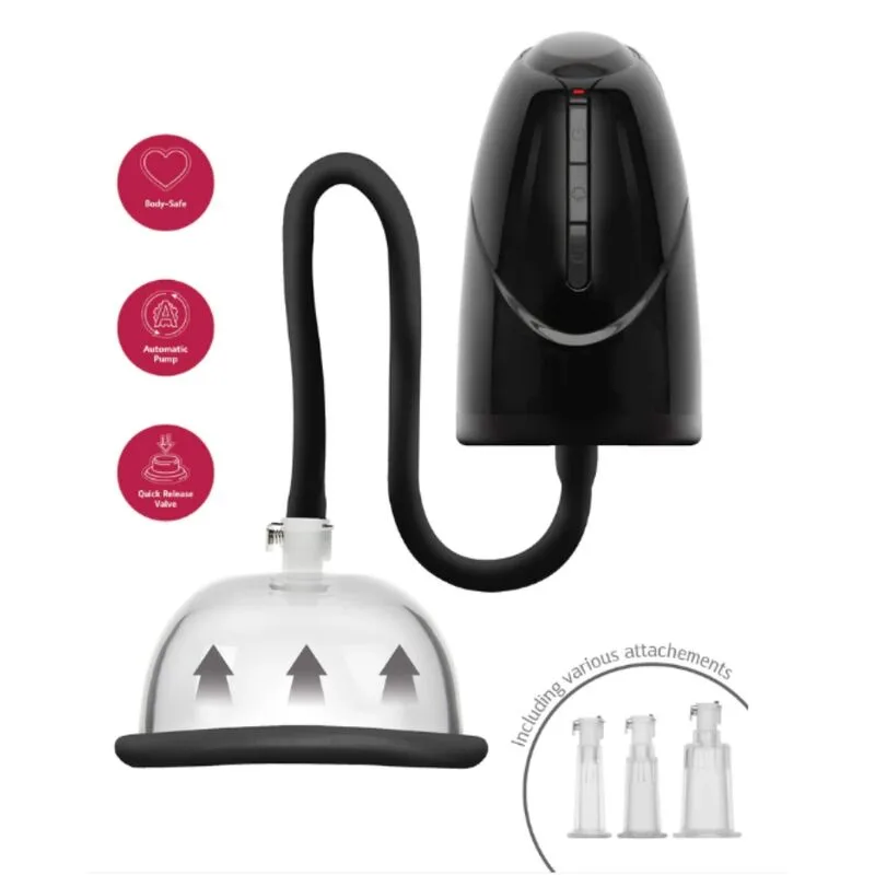 SHE.E.O - AUTOMATISCHE VACUÜMPOMP VOOR VAGINA EN CLITORIS ZWART