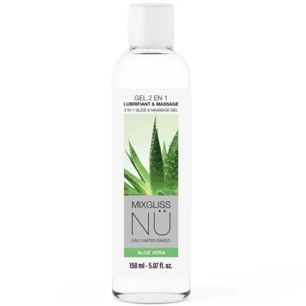 MIXGLISS - 2-IN-1 WATERGEBASEERD GLIJMIDDEL EN MASSAGEGEL NURU ALOE VERA 150 ML