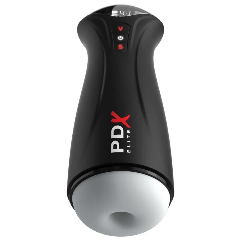 PDX ELITE - FAP-GASM TRANSPARANTE MANNENMASTURBATOR MET INTERMITTENTE ZUIGFUNCTIE