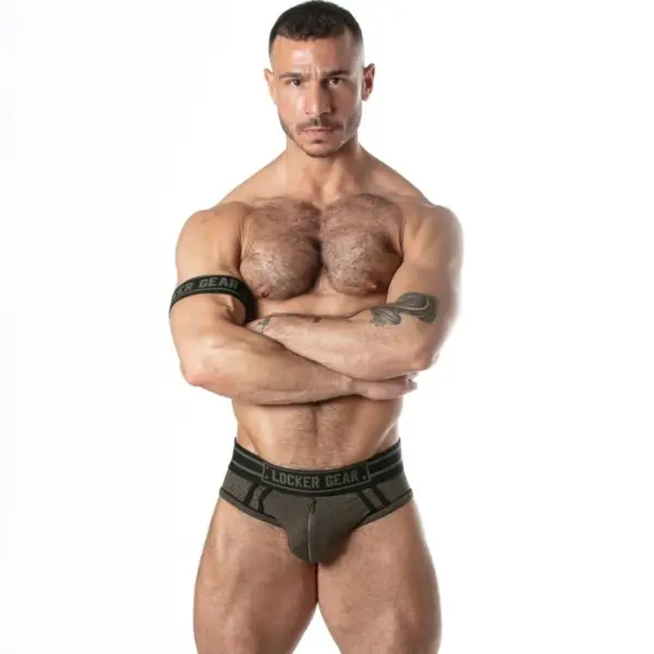 LOCKER GEAR - SPORT MESH JOCKSTRAP KAKI XL
