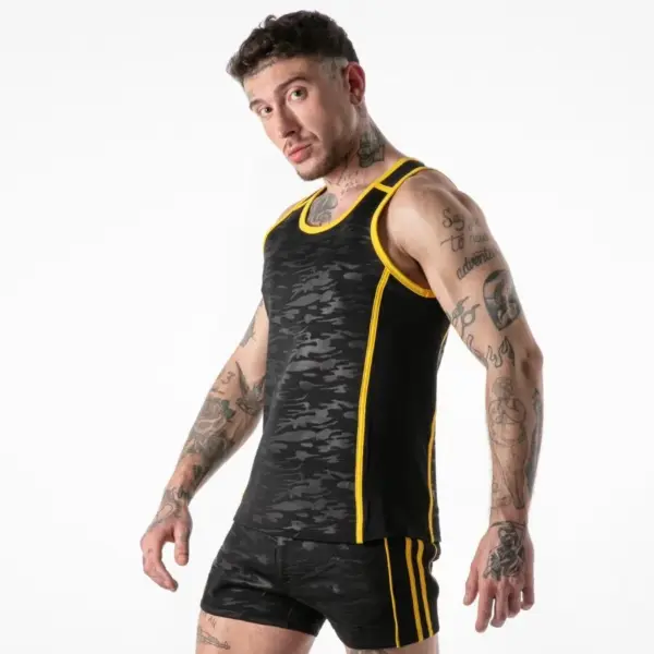 LOCKER GEAR - VOLLEDIGE MILITAIRE TOEGANG TANKTOP GEEL L